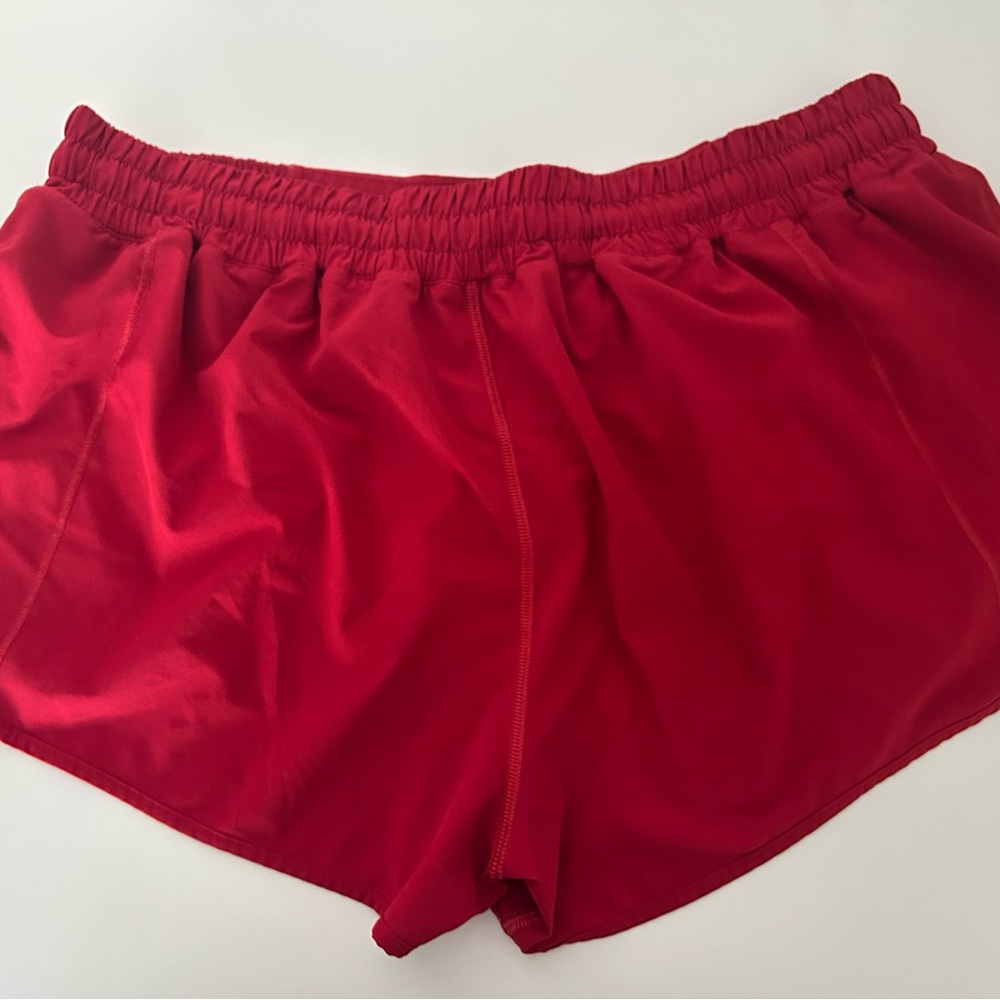 Lululemon Red Women's Athletic Shorts- size 14
